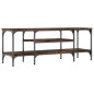 vidaXL TV-Schrank Räuchereiche 121x35x45 cm Holzwerkstoff & Eisen vidaXL TV-Schrank Räuchereiche 121x35x45 cm Holzwerkstoff & Eisen
