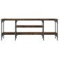 vidaXL TV-Schrank Räuchereiche 121x35x45 cm Holzwerkstoff & Eisen vidaXL TV-Schrank Räuchereiche 121x35x45 cm Holzwerkstoff & Eisen
