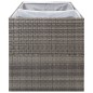 vidaXL Pflanzkübel Grau 157x80x80 cm Poly Rattan vidaXL Pflanzkübel Grau 157x80x80 cm Poly Rattan