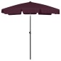 vidaXL Strandschirm Bordeauxrot 180x120 cm vidaXL Strandschirm Bordeauxrot 180x120 cm