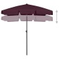 vidaXL Strandschirm Bordeauxrot 180x120 cm vidaXL Strandschirm Bordeauxrot 180x120 cm
