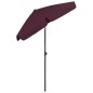 vidaXL Strandschirm Bordeauxrot 180x120 cm vidaXL Strandschirm Bordeauxrot 180x120 cm