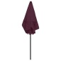 vidaXL Strandschirm Bordeauxrot 180x120 cm vidaXL Strandschirm Bordeauxrot 180x120 cm