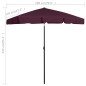 vidaXL Strandschirm Bordeauxrot 180x120 cm vidaXL Strandschirm Bordeauxrot 180x120 cm