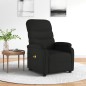 vidaXL Massagesessel Elektrisch Schwarz Stoff vidaXL Massagesessel Elektrisch Schwarz Stoff