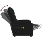 vidaXL Massagesessel Elektrisch Schwarz Stoff vidaXL Massagesessel Elektrisch Schwarz Stoff