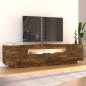 vidaXL TV-Schrank mit LED-Leuchten Räuchereiche 160x35x40 cm vidaXL TV-Schrank mit LED-Leuchten Räuchereiche 160x35x40 cm