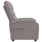 vidaXL Massagesessel Elektrisch Taupe Stoff vidaXL Massagesessel Elektrisch Taupe Stoff