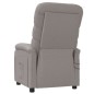vidaXL Massagesessel Elektrisch Taupe Stoff vidaXL Massagesessel Elektrisch Taupe Stoff