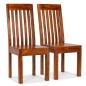 vidaXL Esszimmerstühle 2 Stk. Massivholz mit Honigfarbenem Finish vidaXL Esszimmerstühle 2 Stk. Massivholz mit Honigfarbenem Finish