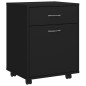 vidaXL Rollschrank Schwarz 45x38x54 cm Holzwerkstoff vidaXL Rollschrank Schwarz 45x38x54 cm Holzwerkstoff