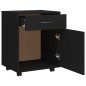 vidaXL Rollschrank Schwarz 45x38x54 cm Holzwerkstoff vidaXL Rollschrank Schwarz 45x38x54 cm Holzwerkstoff