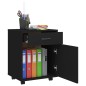 vidaXL Rollschrank Schwarz 45x38x54 cm Holzwerkstoff vidaXL Rollschrank Schwarz 45x38x54 cm Holzwerkstoff