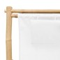 vidaXL Liegestuhl Bambus und Canvas Cremeweiß vidaXL Liegestuhl Bambus und Canvas Cremeweiß