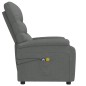 vidaXL Massagesessel Elektrisch Dunkelgrau Stoff vidaXL Massagesessel Elektrisch Dunkelgrau Stoff