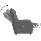 vidaXL Massagesessel Elektrisch Dunkelgrau Stoff vidaXL Massagesessel Elektrisch Dunkelgrau Stoff