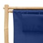 vidaXL Liegestuhl Bambus und Canvas Marineblau vidaXL Liegestuhl Bambus und Canvas Marineblau