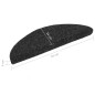 vidaXL Selbstklebende Treppenmatten 10 Stk. Schwarz 56x17x3 cm vidaXL Selbstklebende Treppenmatten 10 Stk. Schwarz 56x17x3 cm