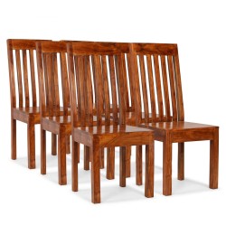 vidaXL Esszimmerstühle 6 Stk. Massivholz mit Palisander-Finish