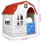 vidaXL Faltbares Kinderspielhaus mit funktionierender Tür und Fenstern vidaXL Faltbares Kinderspielhaus mit funktionierender Tür und Fenstern