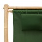 vidaXL Liegestuhl Bambus und Canvas Grün vidaXL Liegestuhl Bambus und Canvas Grün