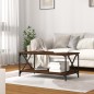 vidaXL Couchtisch Braun Eichen-Optik 100x50x45 cm Holzwerkstoff Eisen vidaXL Couchtisch Braun Eichen-Optik 100x50x45 cm Holzwerkstoff Eisen