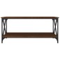 vidaXL Couchtisch Braun Eichen-Optik 100x50x45 cm Holzwerkstoff Eisen vidaXL Couchtisch Braun Eichen-Optik 100x50x45 cm Holzwerkstoff Eisen