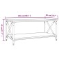 vidaXL Couchtisch Braun Eichen-Optik 100x50x45 cm Holzwerkstoff Eisen vidaXL Couchtisch Braun Eichen-Optik 100x50x45 cm Holzwerkstoff Eisen