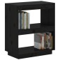 vidaXL Bücherregal Schwarz 60x35x71 cm Massivholz Kiefer vidaXL Bücherregal Schwarz 60x35x71 cm Massivholz Kiefer