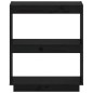 vidaXL Bücherregal Schwarz 60x35x71 cm Massivholz Kiefer vidaXL Bücherregal Schwarz 60x35x71 cm Massivholz Kiefer