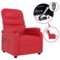 vidaXL Massagesessel Elektrisch Rot Kunstleder vidaXL Massagesessel Elektrisch Rot Kunstleder
