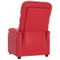 vidaXL Massagesessel Elektrisch Rot Kunstleder vidaXL Massagesessel Elektrisch Rot Kunstleder