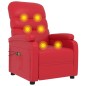 vidaXL Massagesessel Elektrisch Rot Kunstleder vidaXL Massagesessel Elektrisch Rot Kunstleder