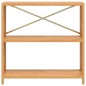 vidaXL Regal mit 3 Böden 80x30x78 cm Massivholz Eiche vidaXL Regal mit 3 Böden 80x30x78 cm Massivholz Eiche