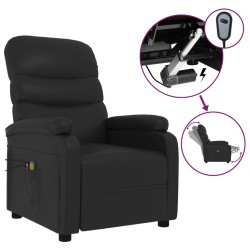 vidaXL Massagesessel Elektrisch Schwarz Kunstleder