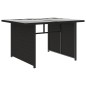 10-tlg. Garten-Lounge-Set mit Auflagen Poly Rattan Schwarz 10-tlg. Garten-Lounge-Set mit Auflagen Poly Rattan Schwarz