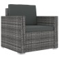 vidaXL 13-tlg. Garten-Lounge-Set mit Polstern Poly Rattan Grau vidaXL 13-tlg. Garten-Lounge-Set mit Polstern Poly Rattan Grau