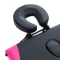 vidaXL Massageliege Klappbar 3-Zonen Aluminiumgestell Schwarz und Rosa vidaXL Massageliege Klappbar 3-Zonen Aluminiumgestell Schwarz und Rosa