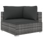 vidaXL 13-tlg. Garten-Lounge-Set mit Polstern Poly Rattan Grau vidaXL 13-tlg. Garten-Lounge-Set mit Polstern Poly Rattan Grau