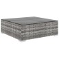vidaXL 13-tlg. Garten-Lounge-Set mit Polstern Poly Rattan Grau vidaXL 13-tlg. Garten-Lounge-Set mit Polstern Poly Rattan Grau