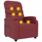vidaXL Massagesessel Elektrisch Weinrot Kunstleder vidaXL Massagesessel Elektrisch Weinrot Kunstleder
