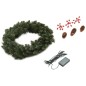 vidaXL Weihnachtskränze 2 Stk. mit Schmuck Grün 45 cm vidaXL Weihnachtskränze 2 Stk. mit Schmuck Grün 45 cm