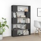 vidaXL Bücherregal Raumteiler Grau 100x24x155 cm Holzwerkstoff vidaXL Bücherregal Raumteiler Grau 100x24x155 cm Holzwerkstoff