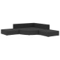vidaXL 6-tlg. Garten-Lounge-Set mit Auflagen Poly Rattan Schwarz vidaXL 6-tlg. Garten-Lounge-Set mit Auflagen Poly Rattan Schwarz