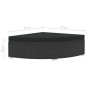 vidaXL 6-tlg. Garten-Lounge-Set mit Auflagen Poly Rattan Schwarz vidaXL 6-tlg. Garten-Lounge-Set mit Auflagen Poly Rattan Schwarz