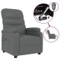 vidaXL Massagesessel Elektrisch Grau Kunstleder vidaXL Massagesessel Elektrisch Grau Kunstleder