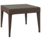 vidaXL Beistelltisch Braun 50x50x38 cm Poly Rattan und Hartglas vidaXL Beistelltisch Braun 50x50x38 cm Poly Rattan und Hartglas
