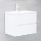 vidaXL Waschbeckenunterschrank Weiß 60x38,5x45 cm Holzwerkstoff vidaXL Waschbeckenunterschrank Weiß 60x38,5x45 cm Holzwerkstoff