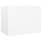 vidaXL Waschbeckenunterschrank Weiß 60x38,5x45 cm Holzwerkstoff vidaXL Waschbeckenunterschrank Weiß 60x38,5x45 cm Holzwerkstoff