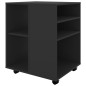 vidaXL Rollschrank Schwarz 60x53x72 cm Holzwerkstoff vidaXL Rollschrank Schwarz 60x53x72 cm Holzwerkstoff
